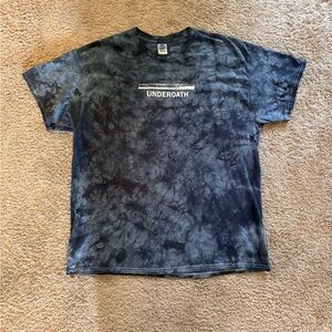 Tie-Dye Underoath Band Tee Shirt